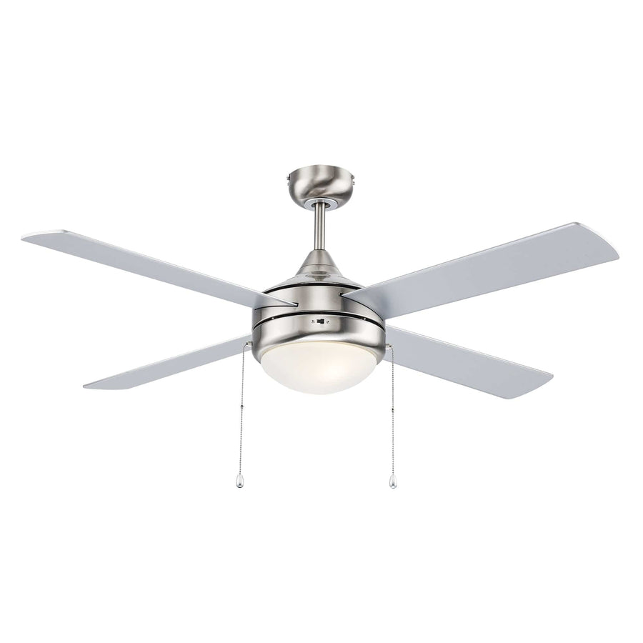Trans Globe Cappleman Energy Star 4-Blade Transitional Ceiling Fan - Brushed Nickel