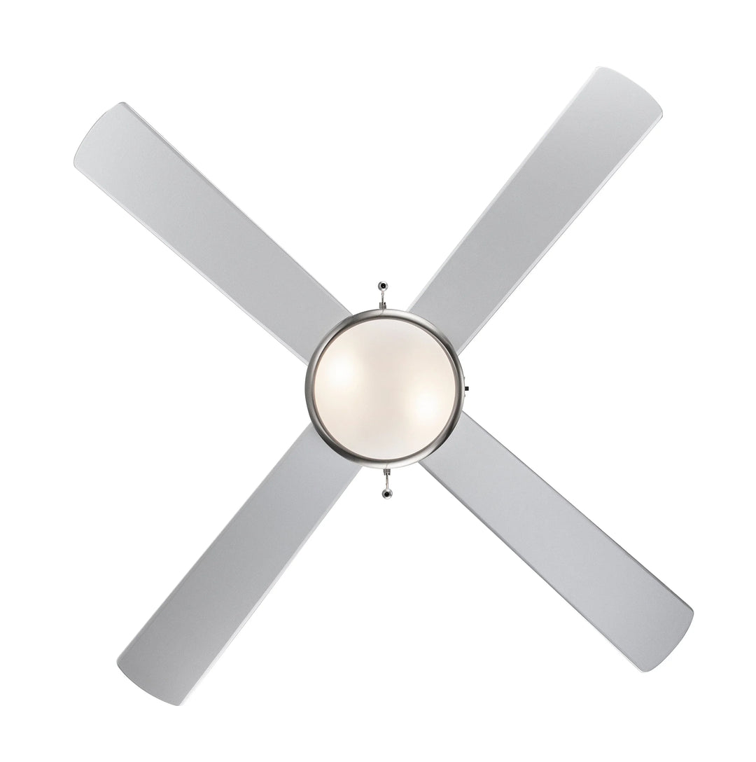 Trans Globe Cappleman Energy Star 4-Blade Transitional Ceiling Fan - Brushed Nickel