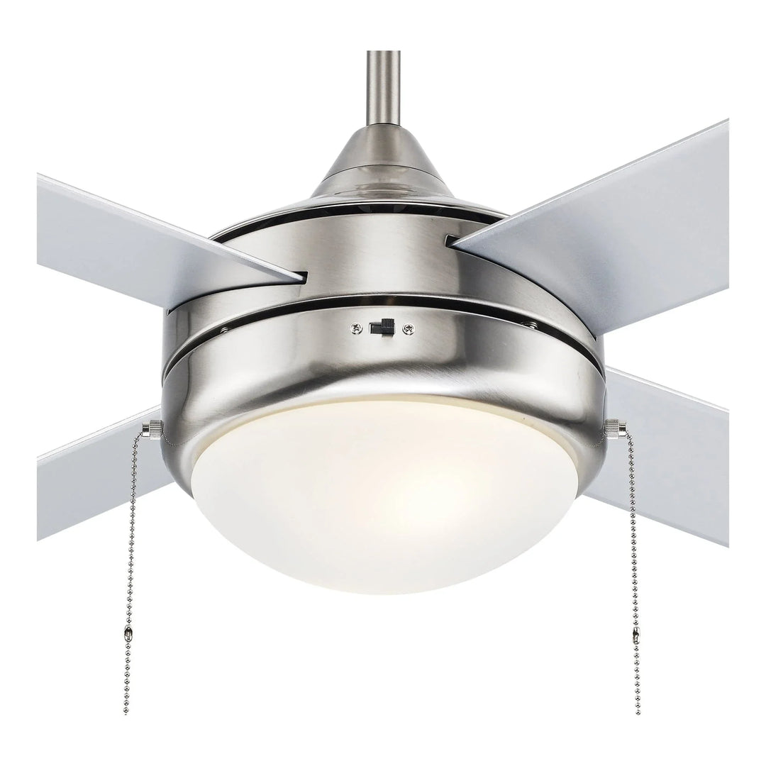 Trans Globe Cappleman Energy Star 4-Blade Transitional Ceiling Fan - Brushed Nickel