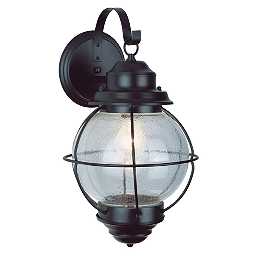 Trans Globe Catalina 13.5" Wall Lantern Light - Black