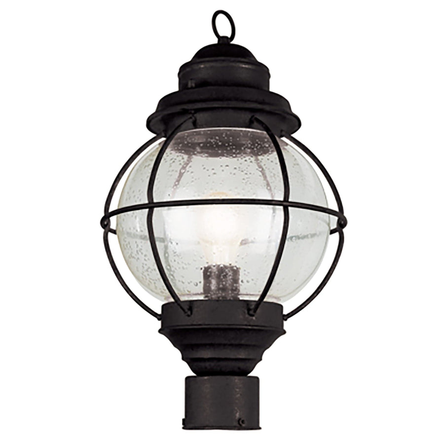 Trans Globe Catalina 15" Post Mount Lantern Head- Black