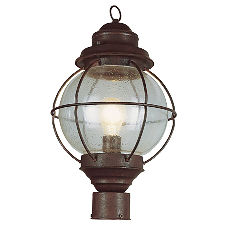 Trans Globe Catalina 15" Post Mount Lantern Head- Rustic Bronze