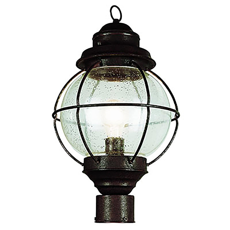 Trans Globe Catalina 19" Post Mount Lantern Head - Rustic Bronze