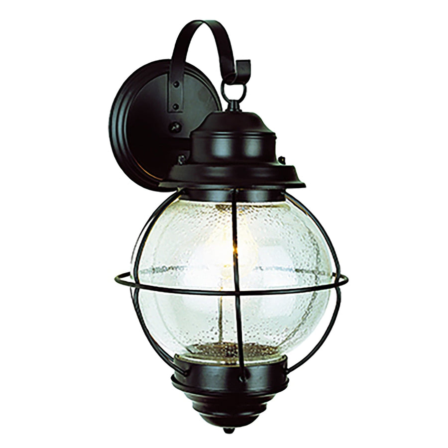 Trans Globe Catalina 19" Wall Lantern Light- Black