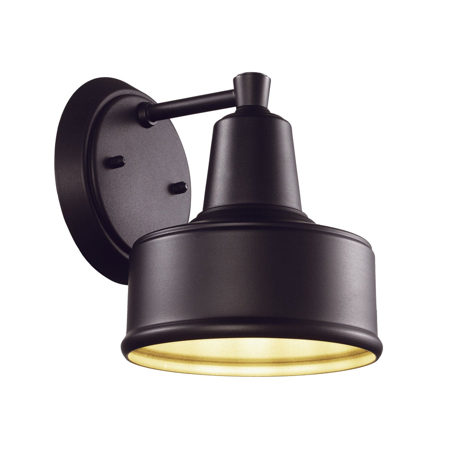 Trans Globe Channing Collection Modern Farmhouse Barn-style Outdoor Wall Light - Black