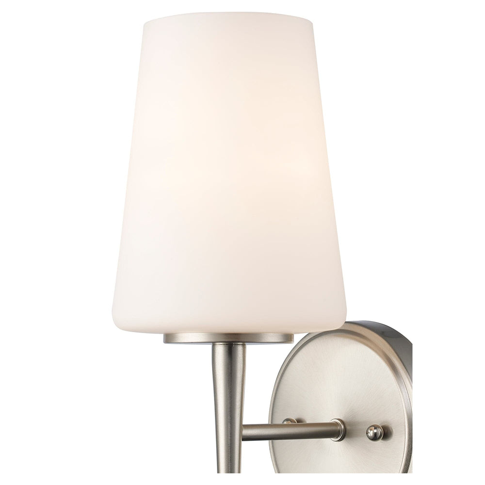 Trans Globe ClassicHorizon 1 - Light Wall Sconce Trapered Stems - Brushed Nickel