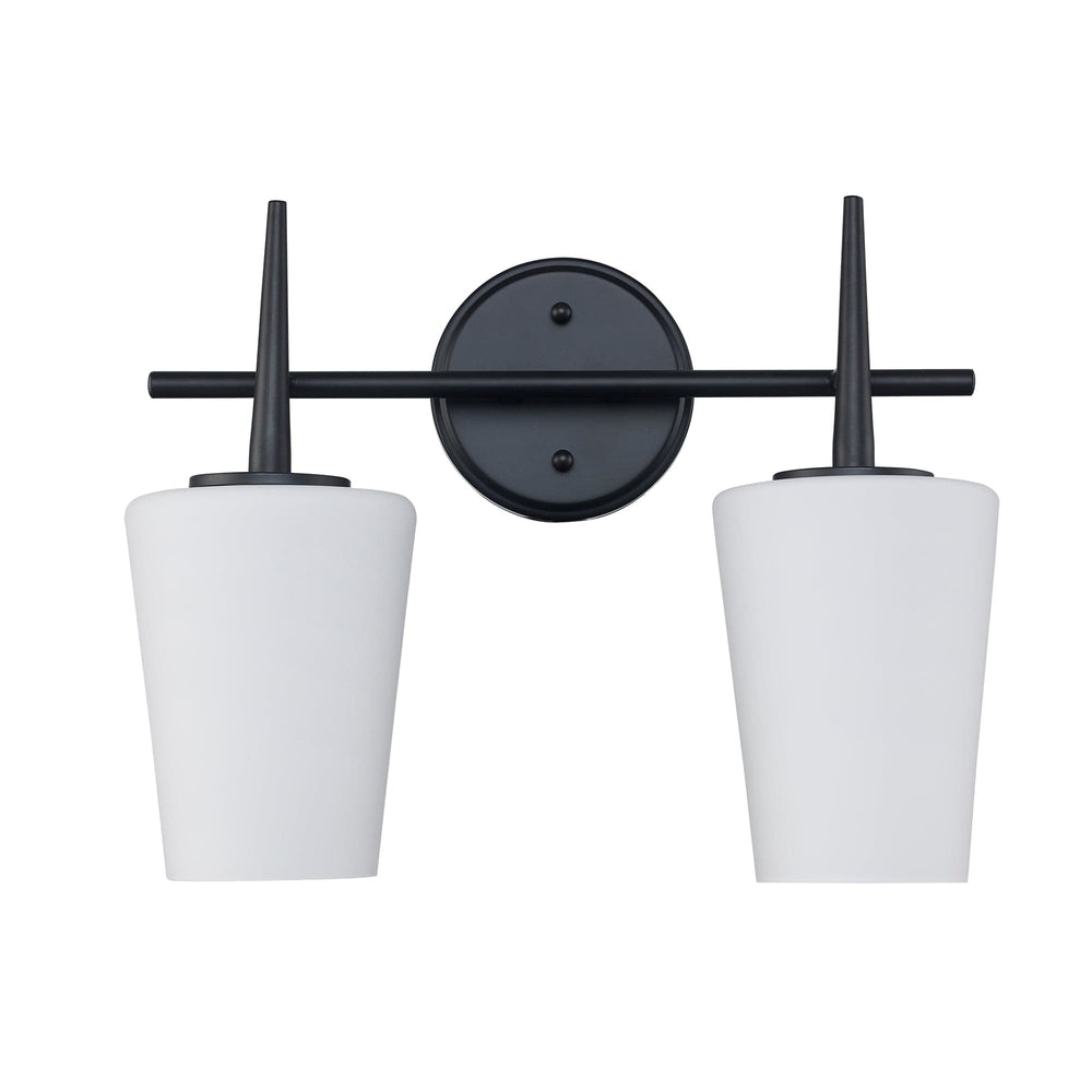 Trans Globe ClassicHorizon 2 - Light Vanity Trapered Stems - Black