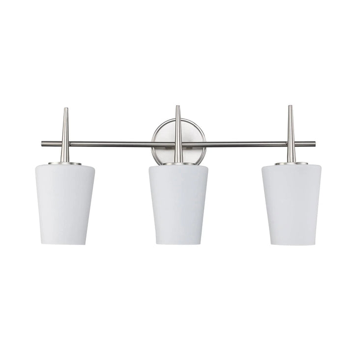 Trans Globe ClassicHorizon 3 - Light Vanity Trapered Stems - Brushed Nickel