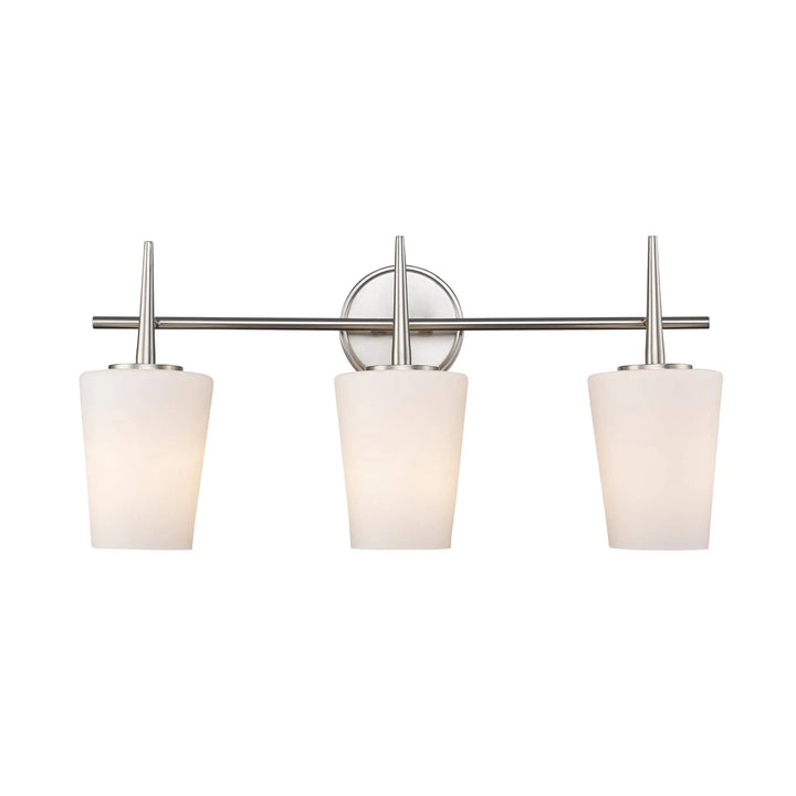 Trans Globe ClassicHorizon 3 - Light Vanity Trapered Stems - Brushed Nickel