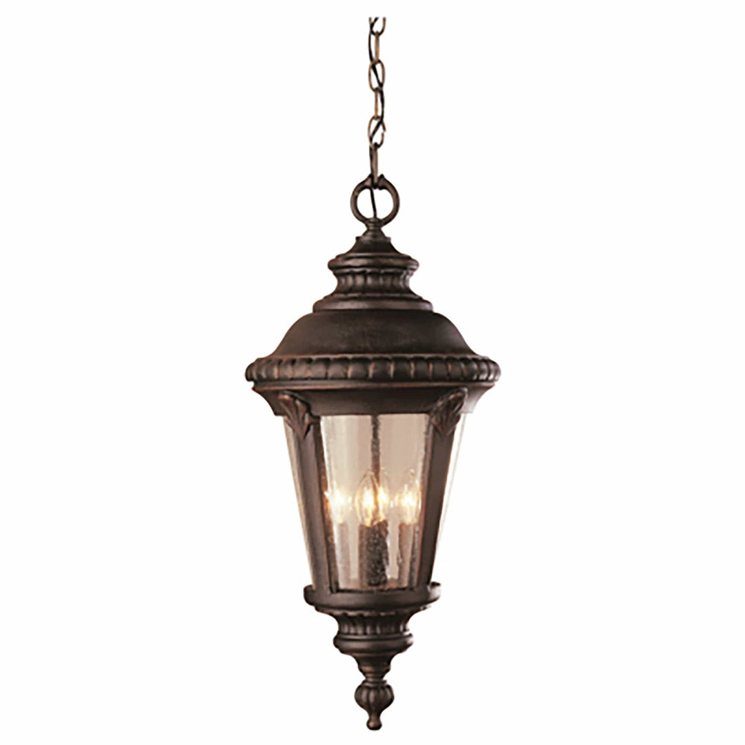 Trans Globe Commons 17" Hanging Lantern -Rust