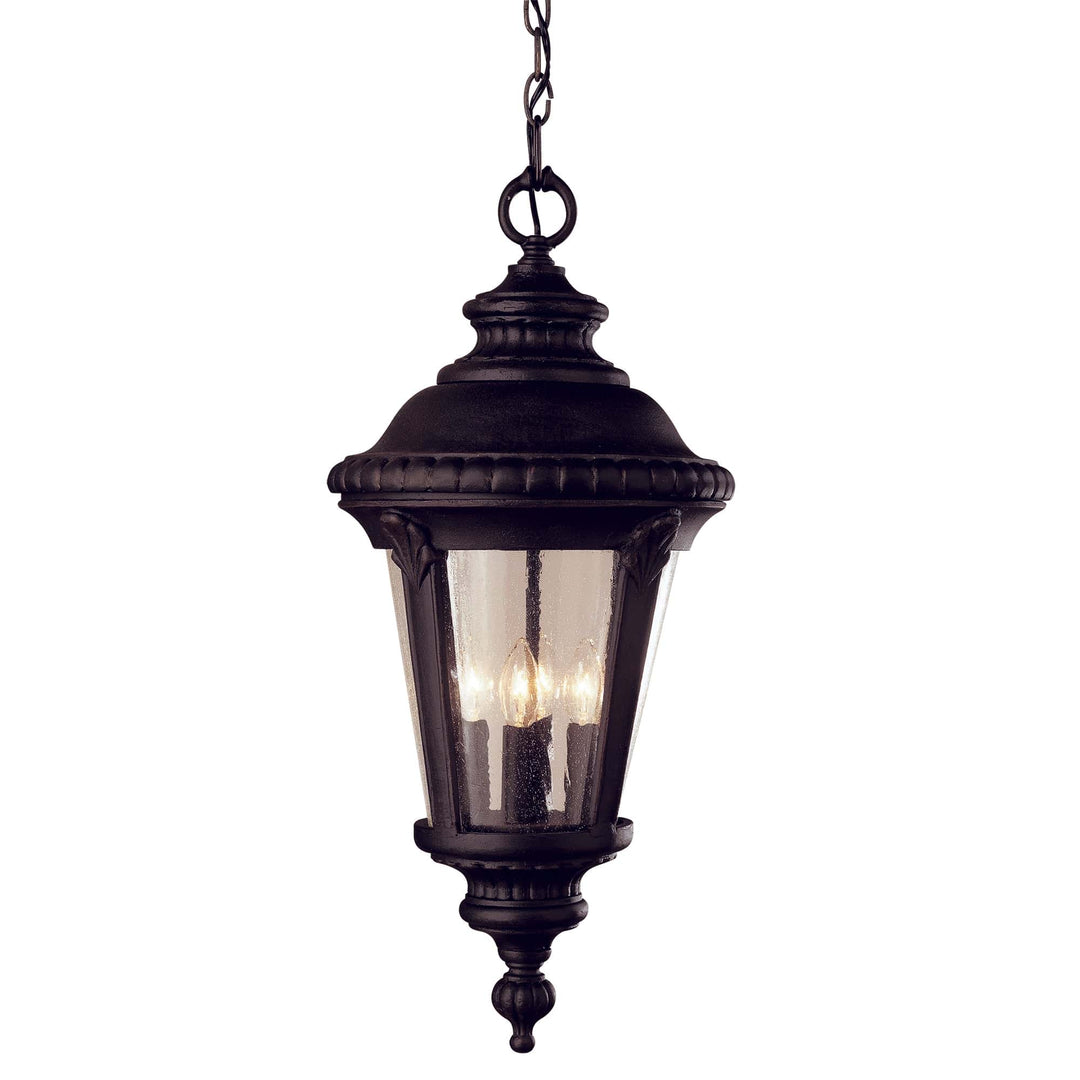 Trans Globe Commons 22" Hanging Lantern -Black
