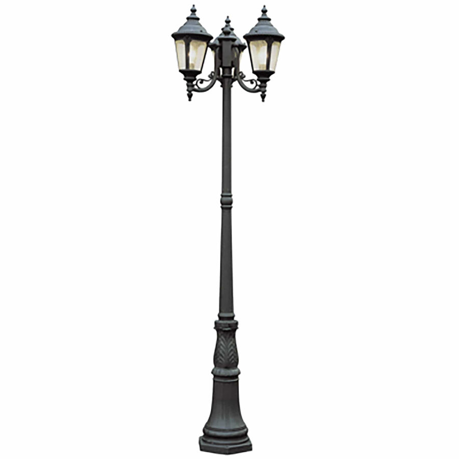 Trans Globe Commons 84.5" Pole Light -Black