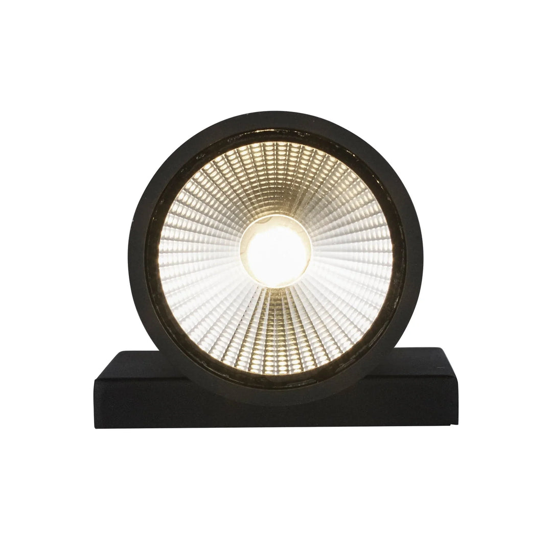 Trans Globe Compact Collection, Tubular/Cylindrical, Outdoor Metal Wall Sconce Light ADA - Black