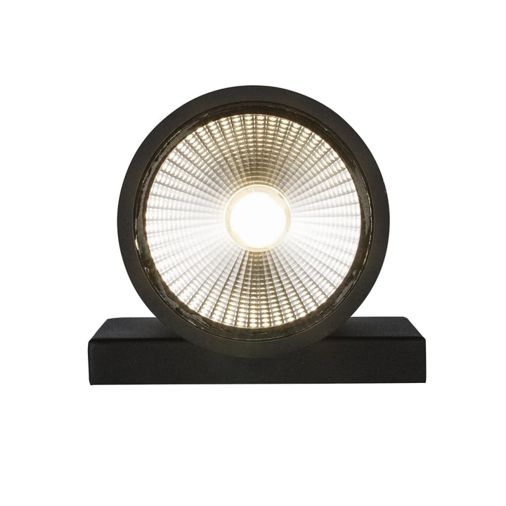 Trans Globe Compact Collection, Tubular/Cylindrical, Outdoor Metal Wall Sconce Light ADA - Black