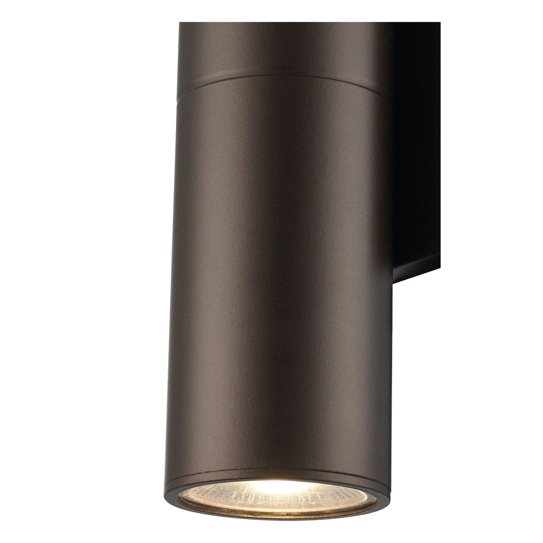 Trans Globe Compact Collection, Tubular/Cylindrical, Outdoor Metal Wall Sconce Light ADA - Bronza