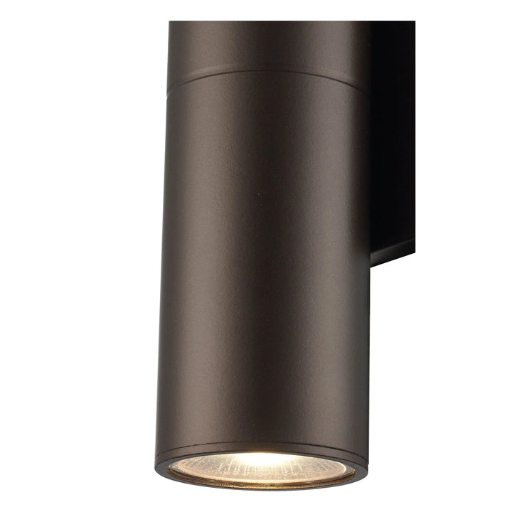 Trans Globe Compact Collection, Tubular/Cylindrical, Outdoor Metal Wall Sconce Light ADA - Bronza