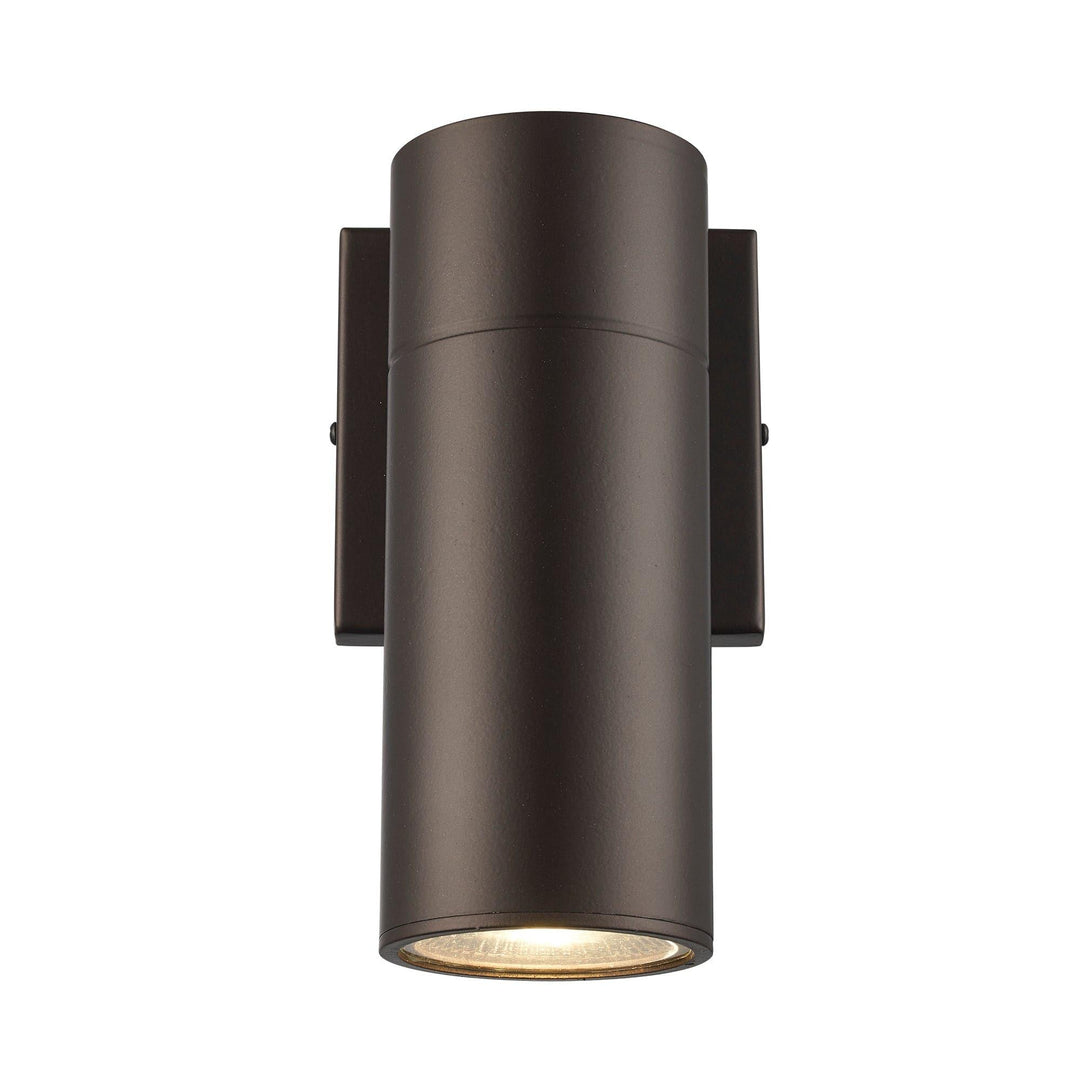 Trans Globe Compact Collection, Tubular/Cylindrical, Outdoor Metal Wall Sconce Light ADA - Bronze