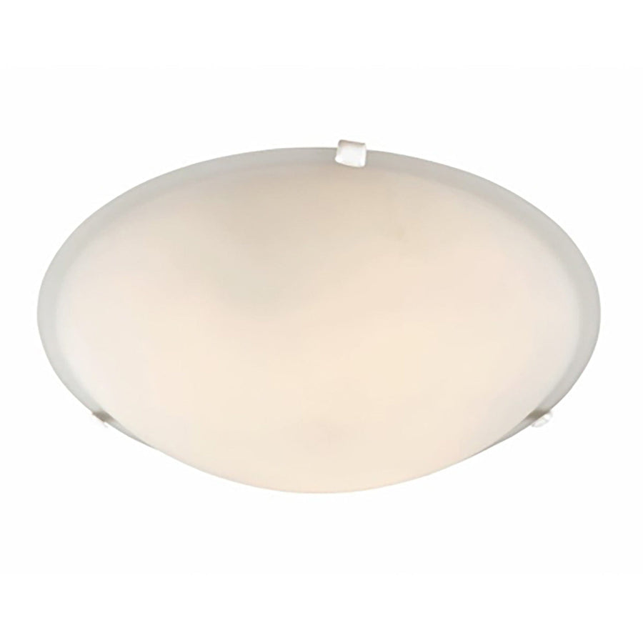 Trans Globe Cracka 12" Flush Mount Indoor Ceiling Light Clips White
