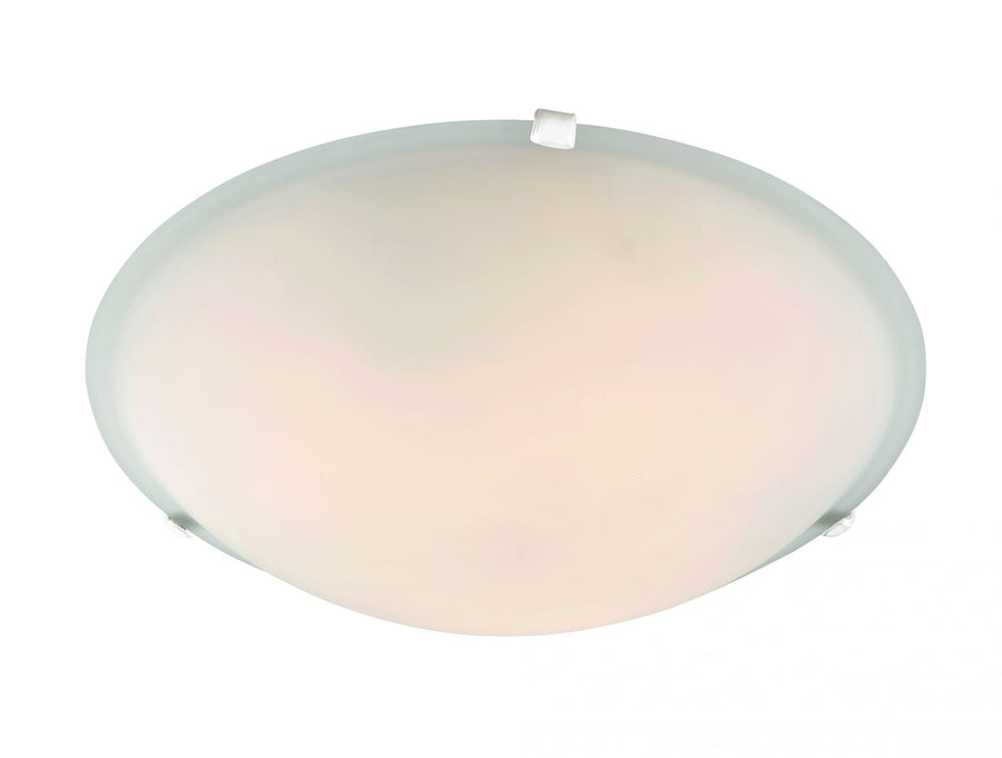 Trans Globe Cracka 20" Flush Mount Indoor Ceiling Light Clips - White