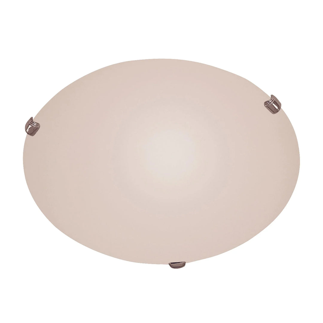 Trans Globe Cullen 15" Flush Mount Indoor Ceiling Light Clips -  Polished Chrome