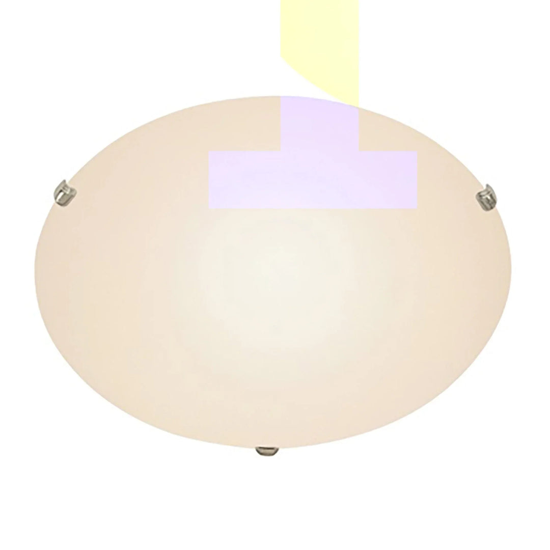 Trans Globe Cullen 20" Flush Mount Ceiling Light Clips - Brushed Nickel