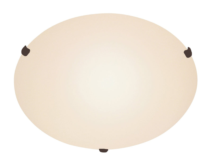 Trans Globe Cullen 20" Flush Mount Ceiling Light Clips - Rubbed Oil Bronze