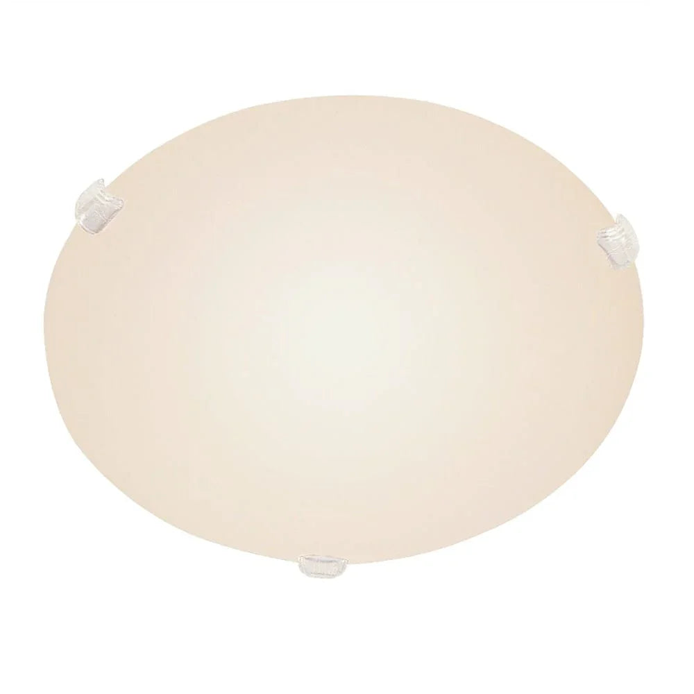 Trans Globe Cullen 20" Flush Mount Ceiling Light Clips - White