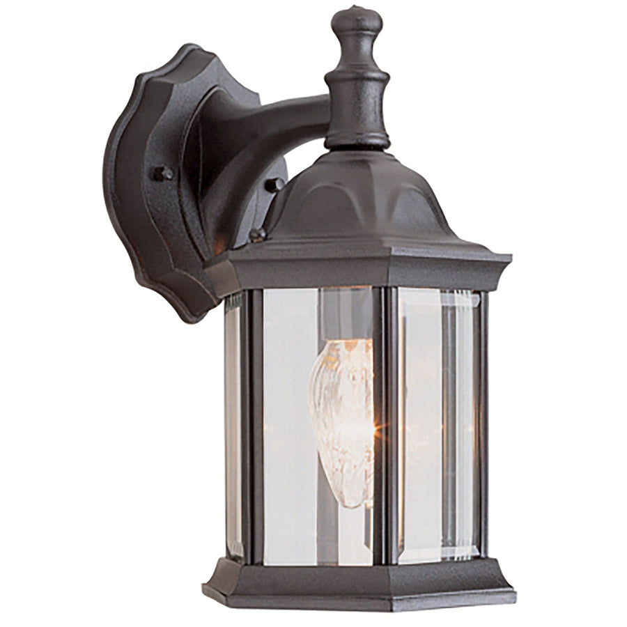 Trans Globe Cumberland 1 - Light 12.5" Wall Lantern - Black