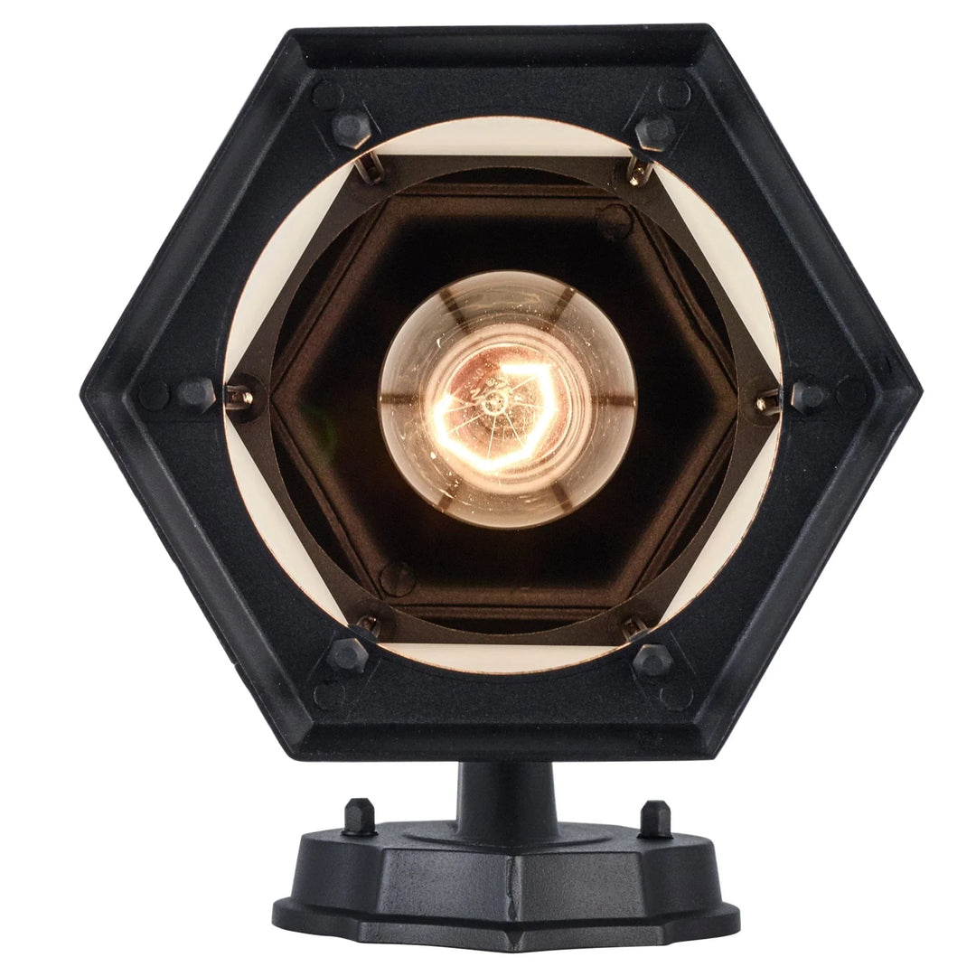 Trans Globe Cumberland 1 - Light 12.5" Wall Lantern - Black / Frosted