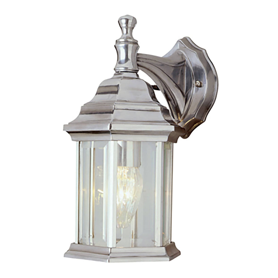 Trans Globe Cumberland 1 - Light 12.5" Wall Lantern - Brushed Nickel
