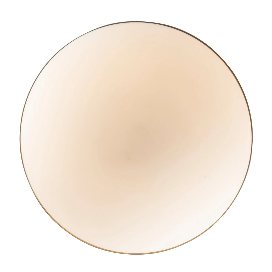 Globe opal pendant light with satin gold trim for modern residential or commercial lighting