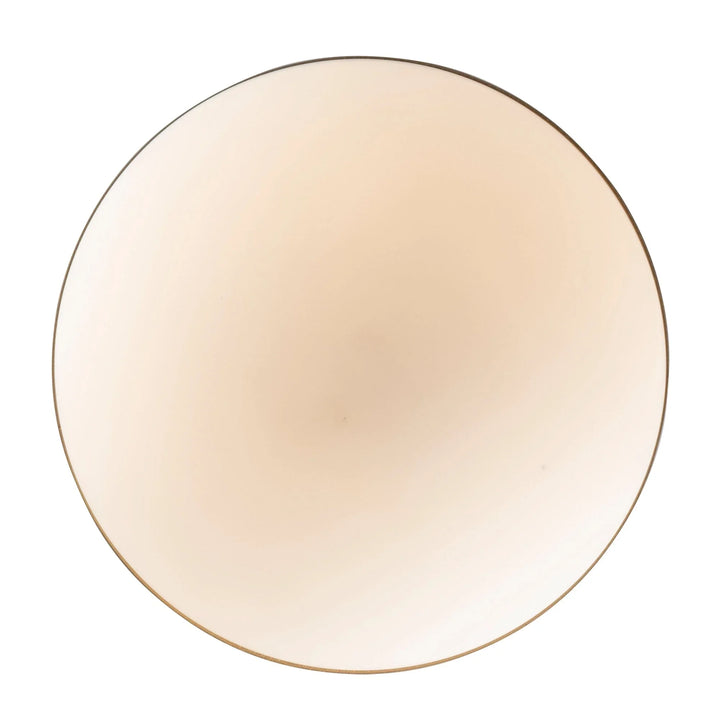 Globe opal pendant light with satin gold trim for modern residential or commercial lighting