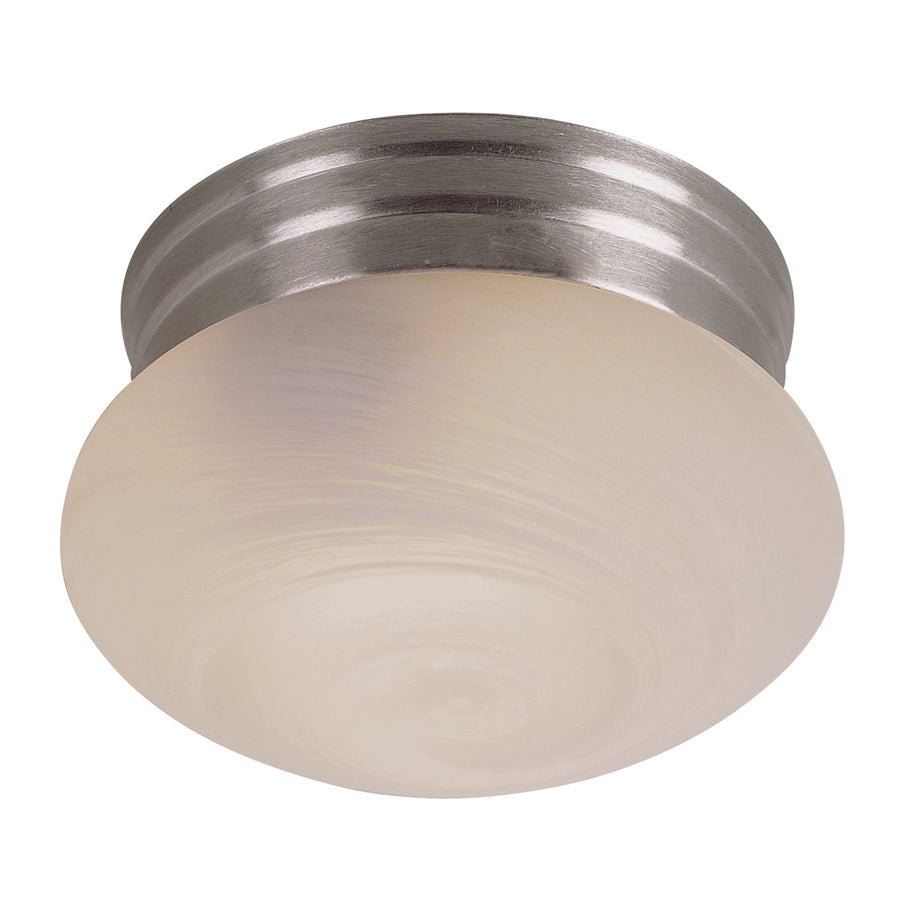 Trans Globe Dash 10" Flushmount Mushroom - Brushed Nickel