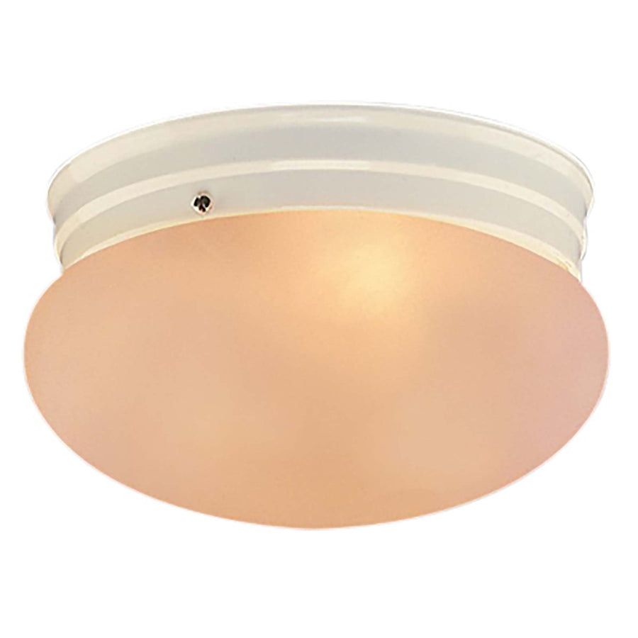 Trans Globe Dash 10" Flushmount Mushroom Mrblzd - White