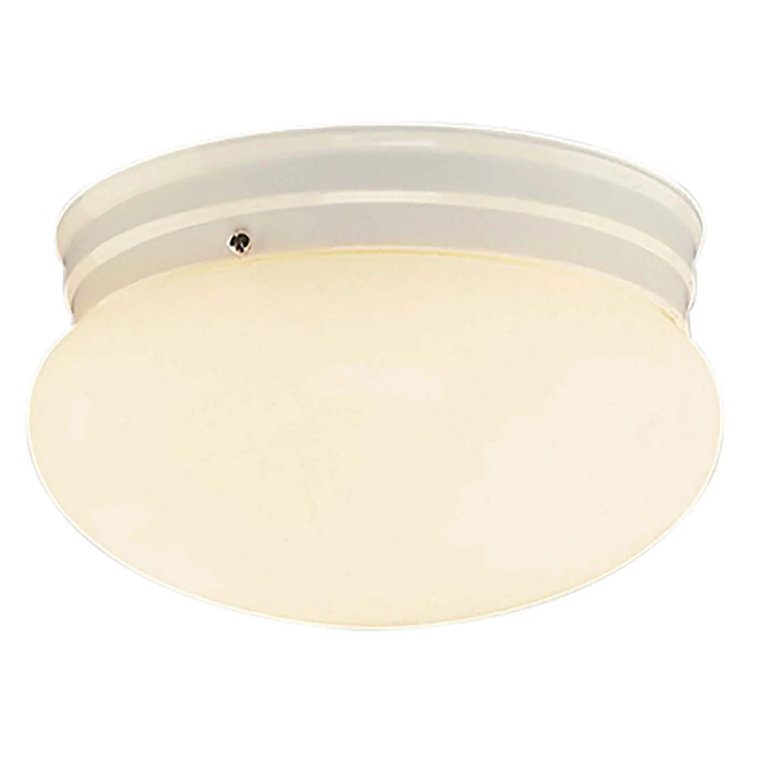 Trans Globe Dash 10" Flushmount Mushroom - White