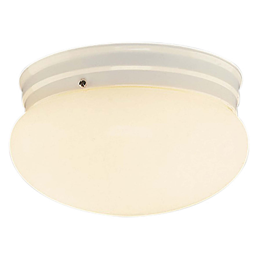 Trans Globe Dash 10" Flushmount Mushroom - White