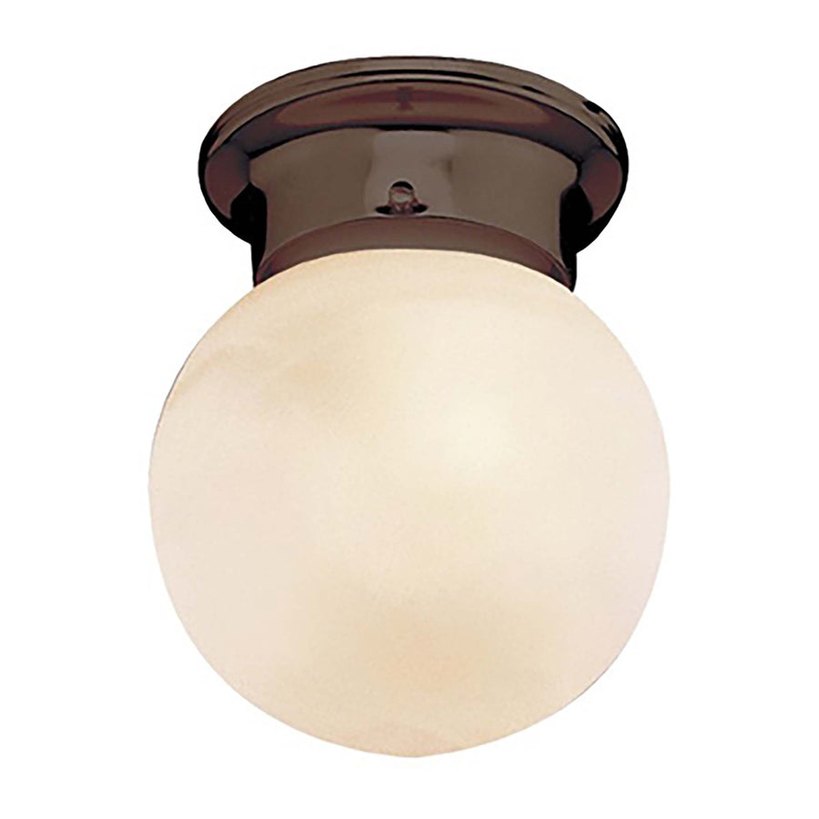 Trans Globe Dash 6" Flushmount Globe Mbzd - Rubbed Oil Bronze