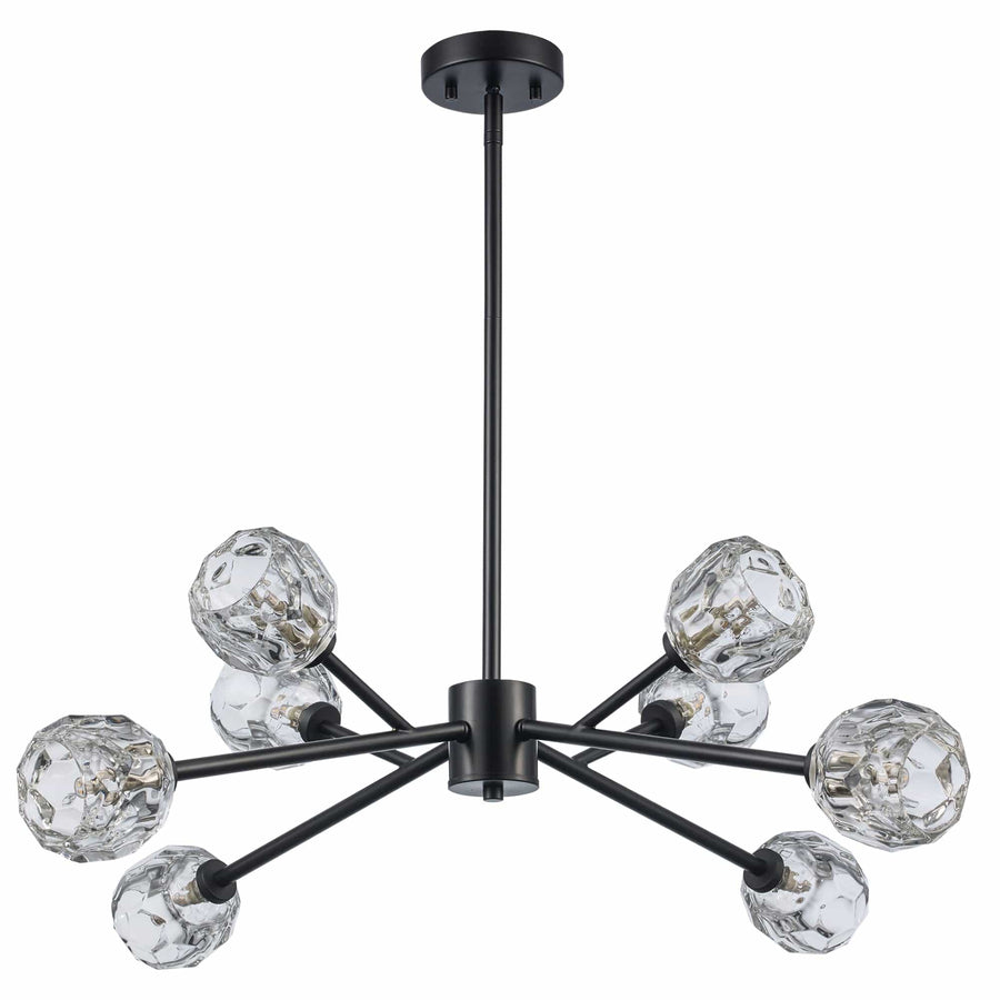 Trans Globe Fitz 8-light Modern Crystal Shade - Black