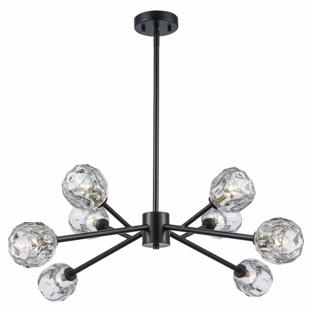Trans Globe Fitz 8-light Modern Crystal Shade - Black
