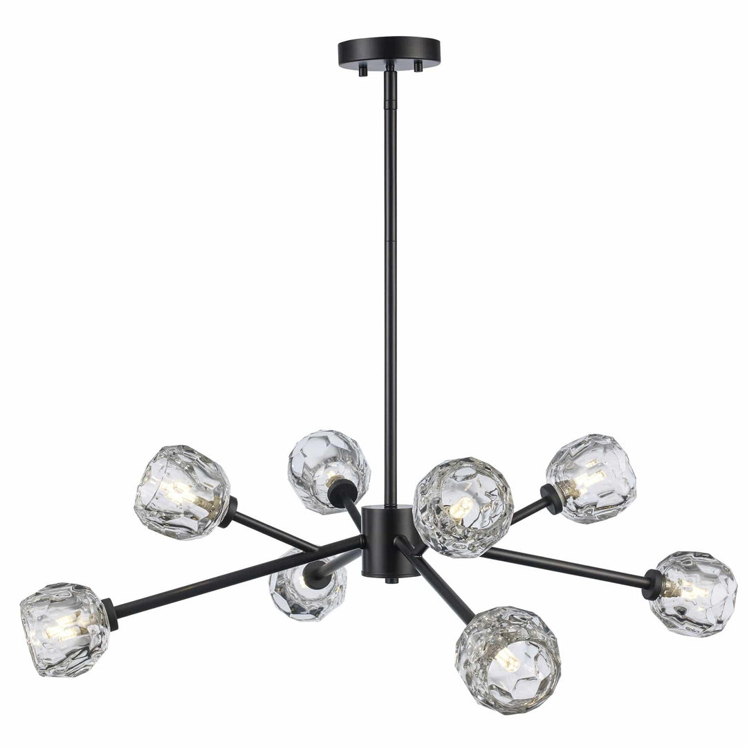 Trans Globe Fitz 8-light Modern Crystal Shade - Black