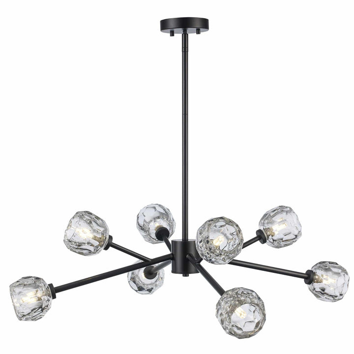 Trans Globe Fitz 8-light Modern Crystal Shade - Black