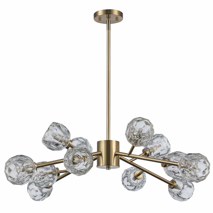 Trans Globe Fitz 9-light Modern Crystal Shade - Antique Gold