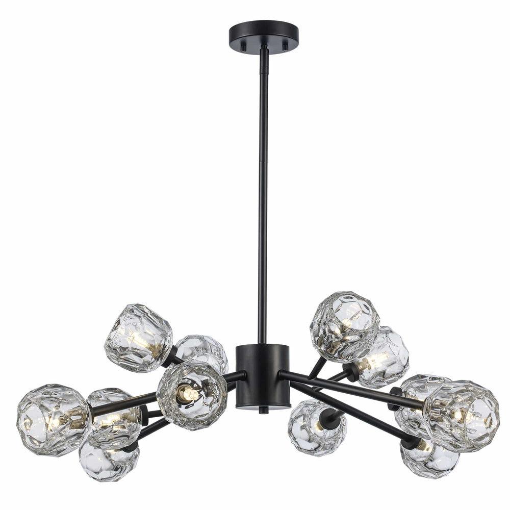 Trans Globe Fitz 9-light Modern Crystal Shade - Black
