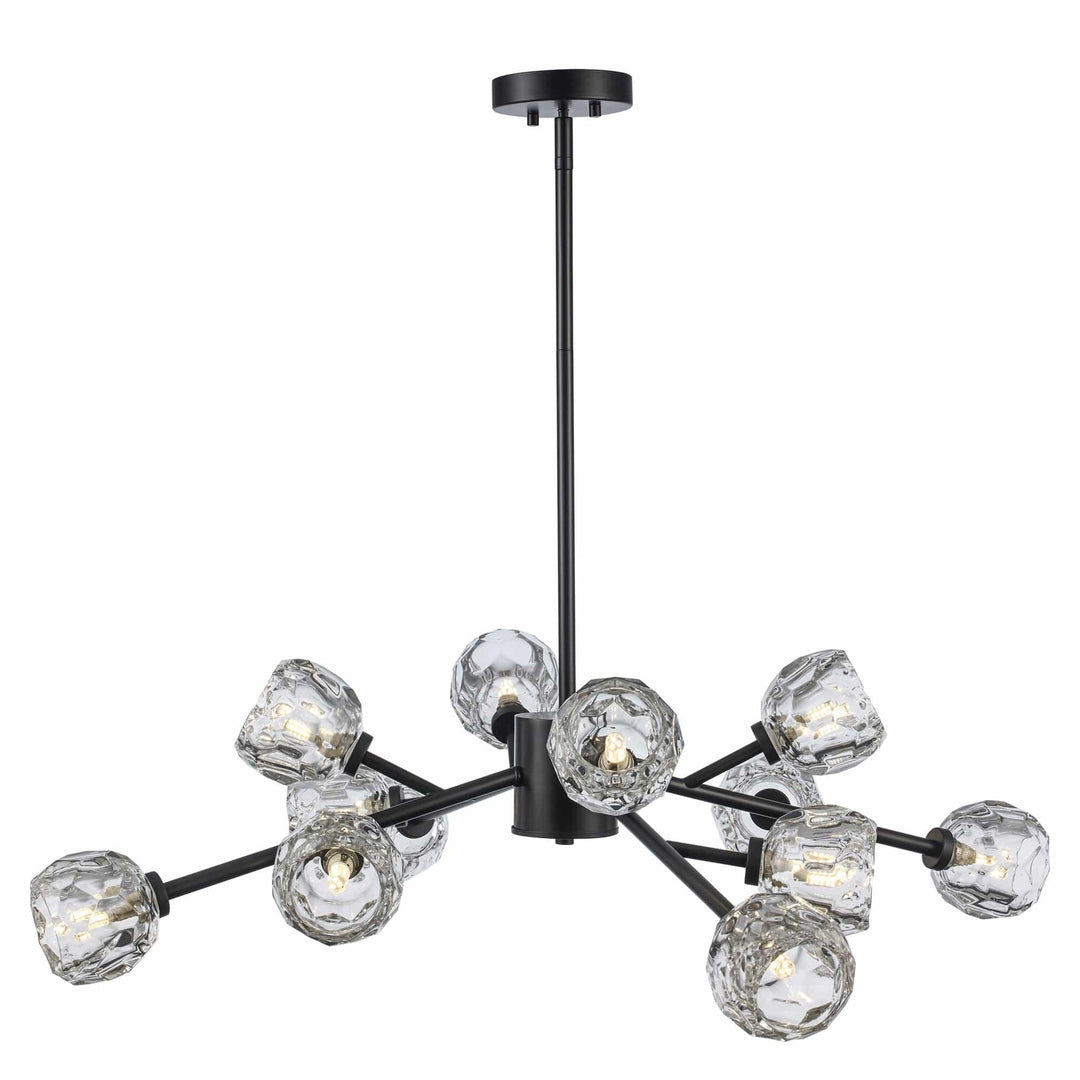 Trans Globe Fitz 9-light Modern Crystal Shade - Black
