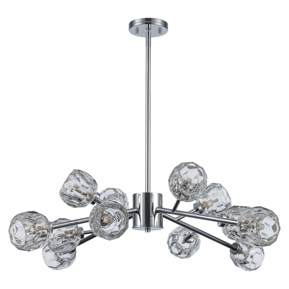 Trans Globe Fitz 9-light Modern Crystal Shade - Polished Chrome