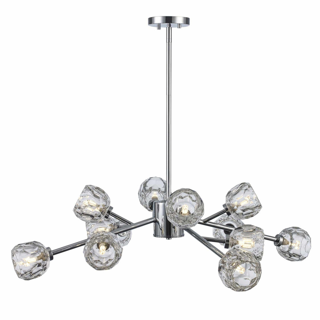Trans Globe Fitz 9-light Modern Crystal Shade - Polished Chrome