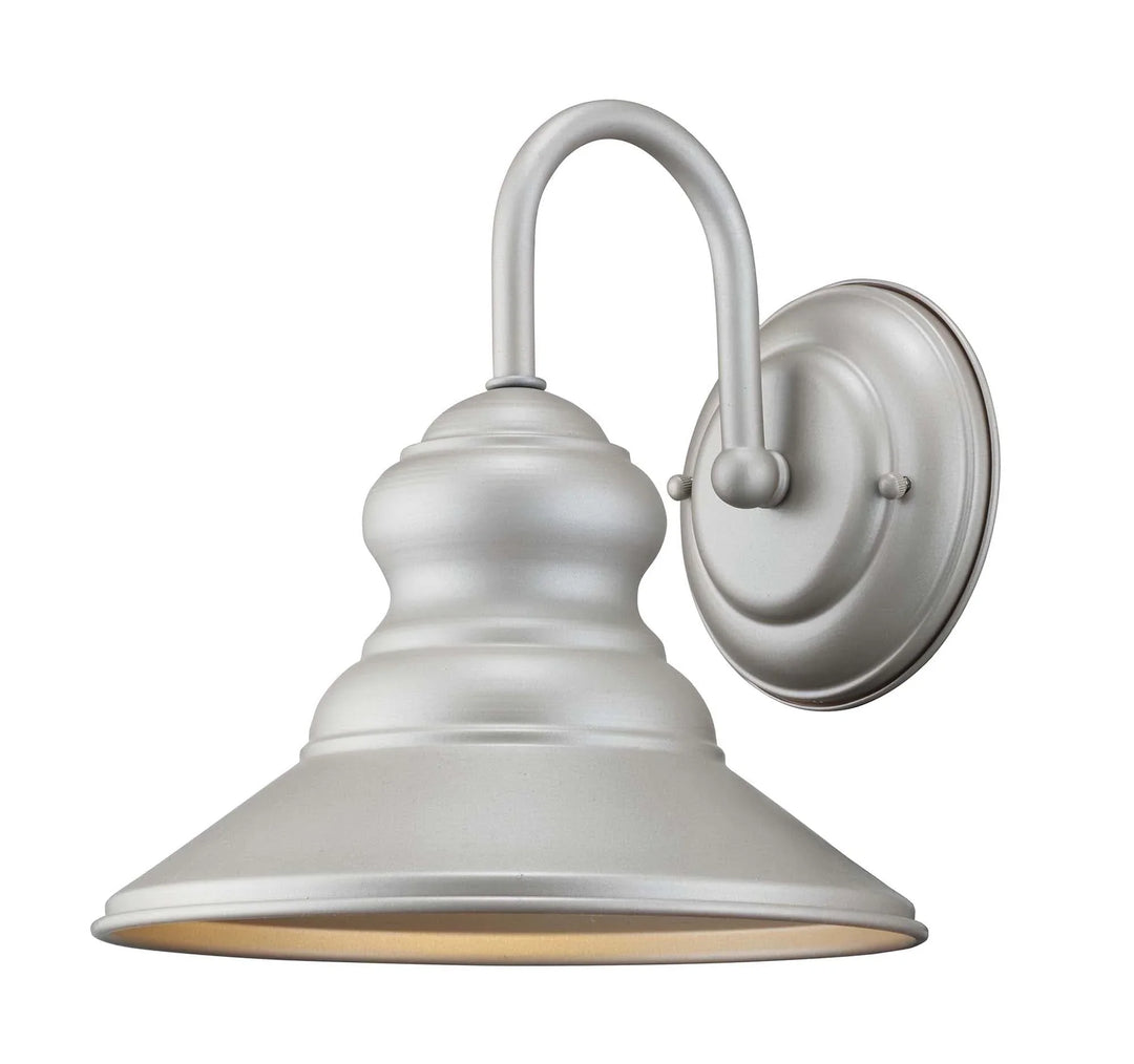 Trans Globe Forest Collection 1-Light Gooseneck Armed Outdoor Barn Wall Light - Silver