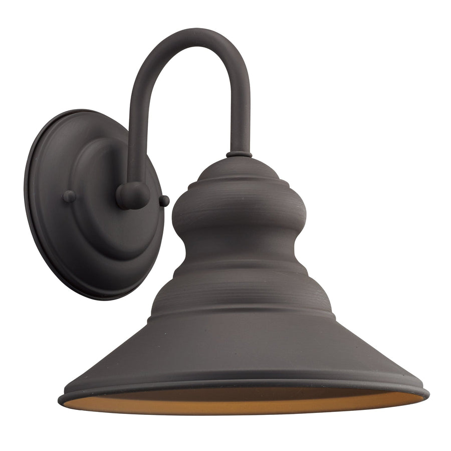 Trans Globe Forest Collection 1-Light Gooseneck Armed Outdoor Barn Wall Light - Weathered Bronze