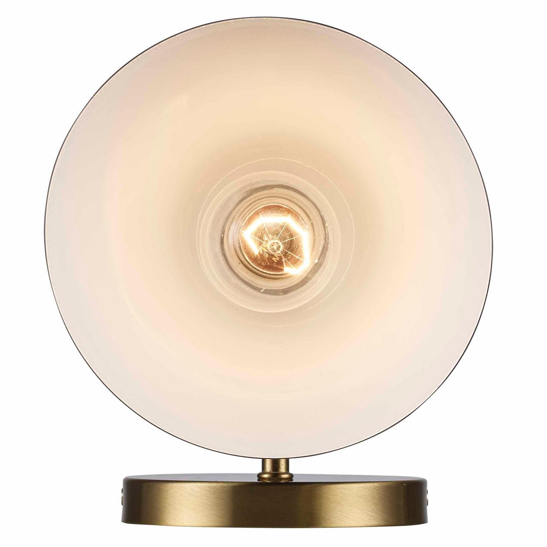 Trans Globe ForgeLume 1 - Light Dimmable Wall Sconce Light Metalshades - Antique Gold / Black