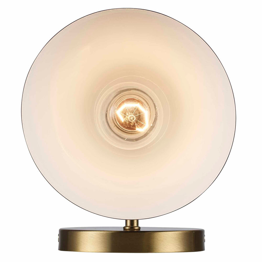 Trans Globe ForgeLume 1 - Light Dimmable Wall Sconce Light Metalshades - Antique Gold / Black